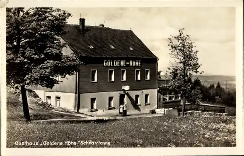Ak Schnarrtanne Auerbach im Vogtland, Gasthaus Goldene Höhe