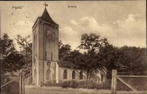 Ak Paretz Ketzin an der Havel, Kirche
