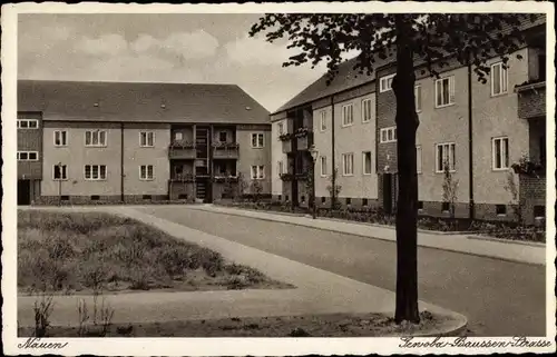 Ak Nauen im Havelland, Genoba Baussen Straße