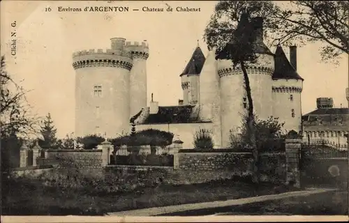 Ak Argenton sur Creuse Indre, Chateau de Chabenet
