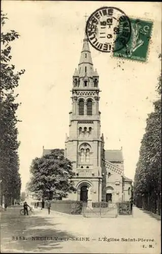 Ak Neuilly sur Seine Hauts de Seine, L'Eglise Saint Pierre