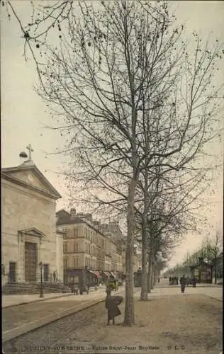 Ak Neuilly sur Seine Hauts de Seine, Eglise Saint Jean Baptiste