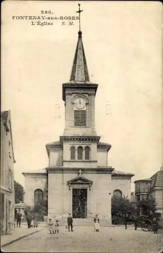 Ak Fontenay aux Roses Hauts de Seine, L'Eglise