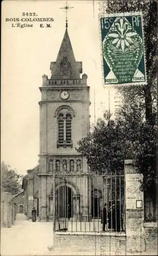 Ak Bois Colombes Hauts de Seine, L'Eglise