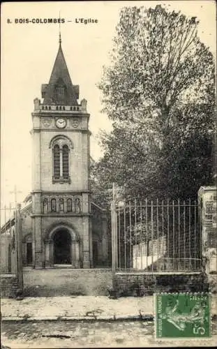 Ak Bois Colombes Hauts de Seine, L'Eglise