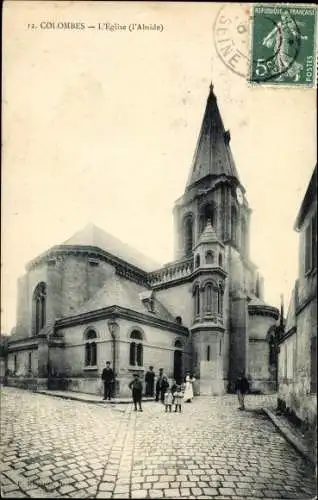 Ak Colombes Hauts de Seine, L'Eglise