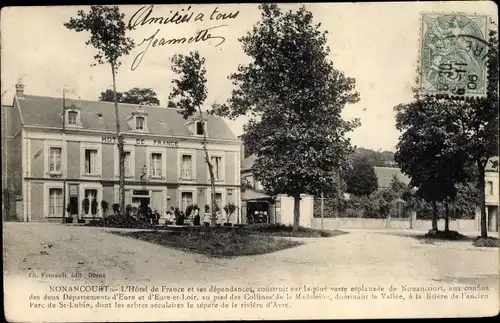 Ak Nonancourt Eure, L'Hotel de France