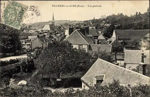 Ak Tillières sur Avre Eure, Vue generale