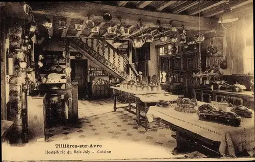 Ak Tillières sur Avre Eure, L'Hostellerie du Bois Joly, Cuisine