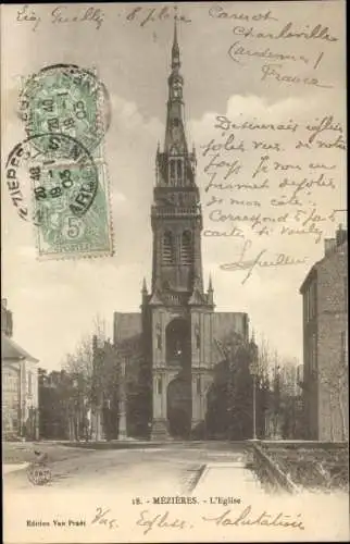 Ak Mézières Ardennes, L'Eglise