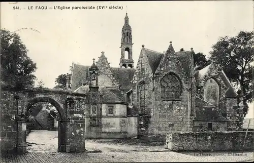 Ak Le Faou Finistère, Kirche