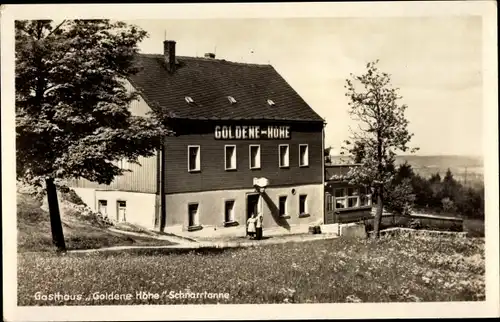 Ak Schnarrtanne Auerbach im Vogtland, Sommerfrische Goldene Höhe