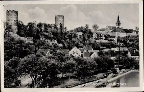 Ak Kohren Sahlis Frohburg Sachsen, Burgruine