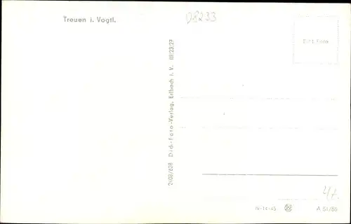 Ak Treuen im Vogtland, Teilansicht