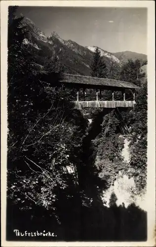 Ak Partie an der Teufelsbrücke