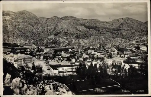 Ak Цетиње Cetinje Montenegro, Gesamtansicht