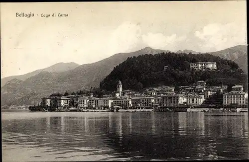 Ak Bellagio Lago di Como Lombardia, Wasserpartie