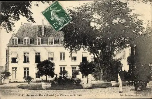 Ak Pocé Indre et Loire, Château de St Ouen