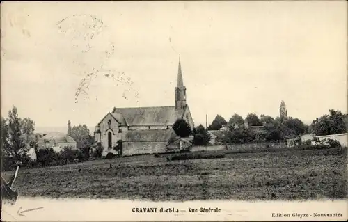 Ak Cravant Indre et Loire, L'Église