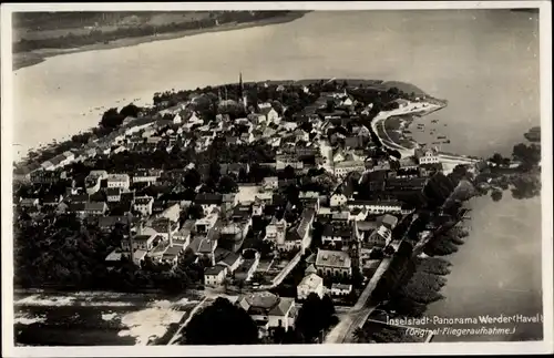 Ak Werder an der Havel, Luftbild