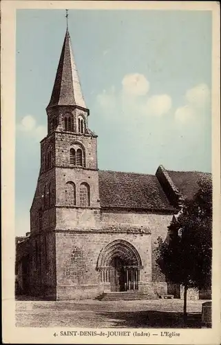 Ak Saint-Denis-de-Jouhet Indre, L'Eglise