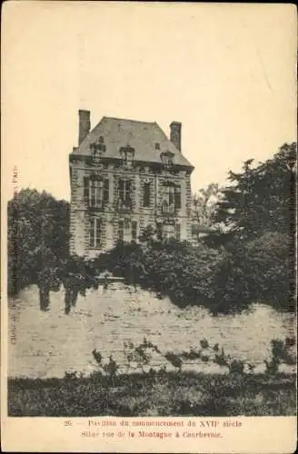 Ak Courbevoie Hauts de Seine, Pavillon du commencement du XVII siecle