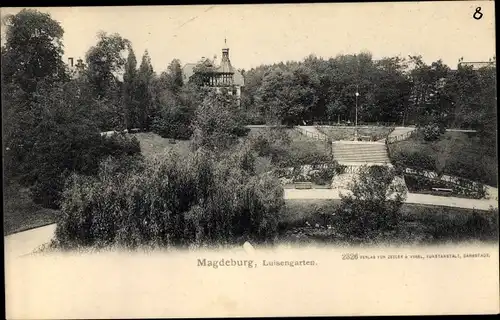 Ak Magdeburg in Sachsen Anhalt, Luisengarten