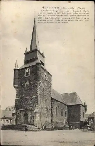 Ak Signy le Petit Ardennes, Kirche