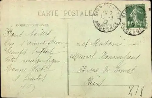 Ak Signy le Petit Ardennes, Kirche