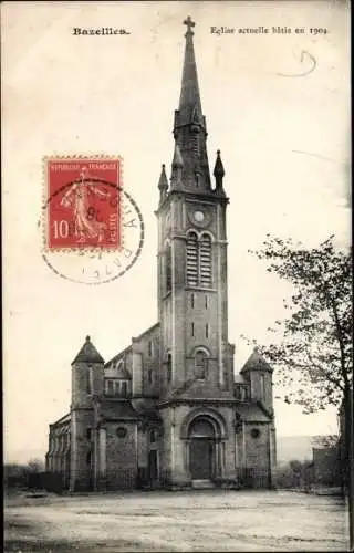 Ak Bazeilles Ardennes, Église actuelle bâtie en 1904
