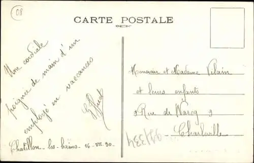 Ak Les Alleux Ardennes, Chateau de Maison Rouge