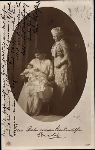Ak Kaiserin Auguste Viktoria, Kronprinzessin Cecilie von Preußen, Prinzessin Alexandrine