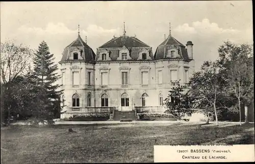 Ak Bassens Gironde, Chateau de Lacarde