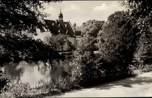 Ak Rodewisch im Vogtland Sachsen, Park mit Schloss