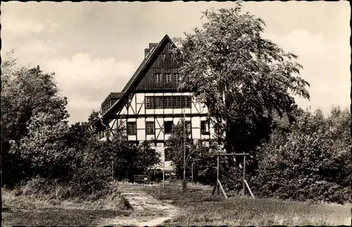 Ak Bergen im Vogtland, Jugendherberge Thomas Münzer