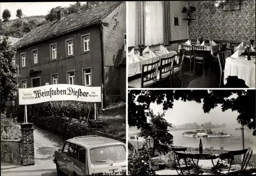 Ak Diesbar Seußlitz Nünchritz an der Elbe, Weinstuben Diesbar