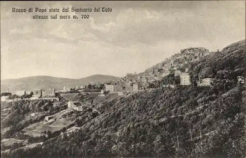 Ak Rocca di Papa Lazio, Vista dal Santuario del Tuto