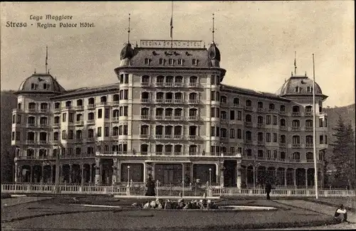 Ak Stresa Piemonte Italien, Lago Maggiore, Regina Palace Hotel
