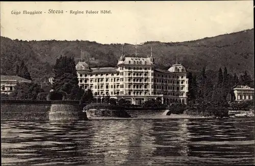 Ak Stresa Piemonte Italien, Lago Maggiore, Regina Palace Hotel