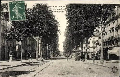 Ak Tours Indre et Loire, avenue de Grammont