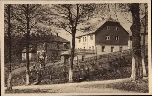 Ak Zöblitz Marienberg im Erzgebirge, Jugendherberge, Außenansicht