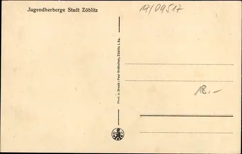 Ak Zöblitz Marienberg im Erzgebirge, Jugendherberge, Außenansicht