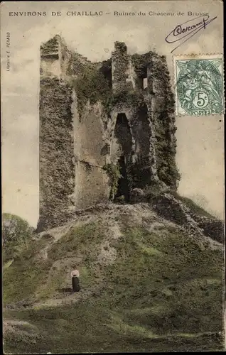 Ak Chaillac Inde, Ruines du Chateau de Brosse
