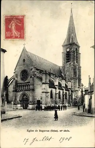 Ak Bagneux Hauts de Seine, L'Eglise