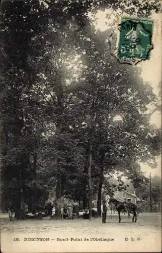 Ak Robinson Hauts de Seine, Rond Point de l'Obelisque