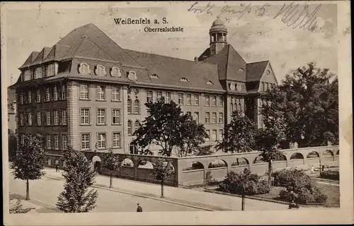 Ak Weißenfels an der Saale, Oberrealschule