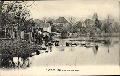 Ak Ratzeburg im Herzogtum Lauenburg, Dom mit Probstei