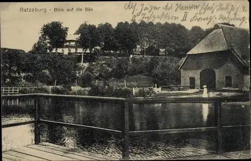 Ak Ratzeburg im Herzogtum Lauenburg, Die Bäk, Seepartie