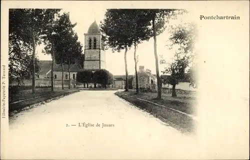 Ak Jouars-Pontchartrain Yvelines, L'Eglise de Jouars