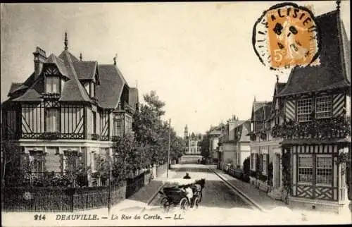 Ak Deauville Calvados, La Rue